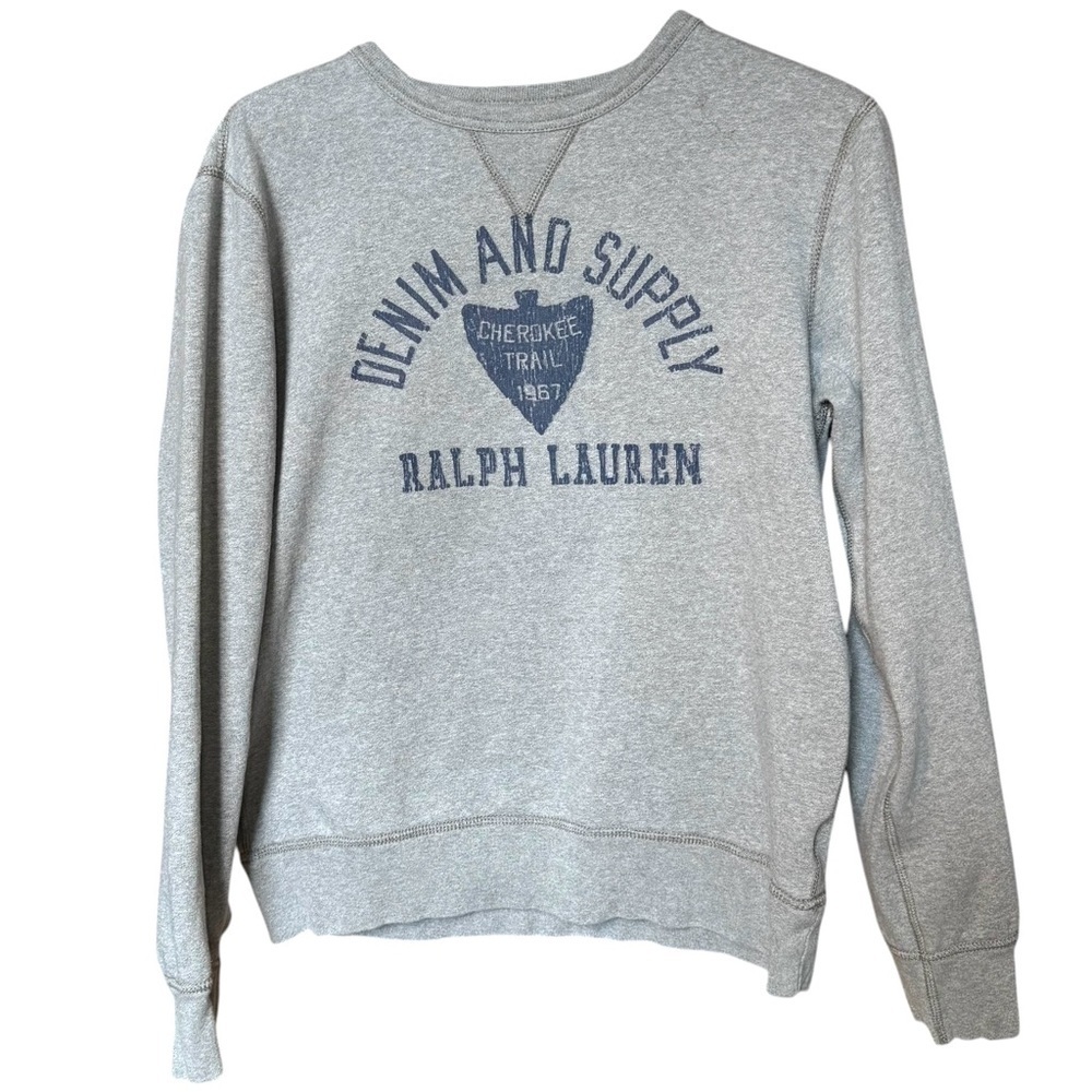 Denim And Supply Ralph Lauren Crew Neck Sweatshirt Size Medium - Picture 1 of 9